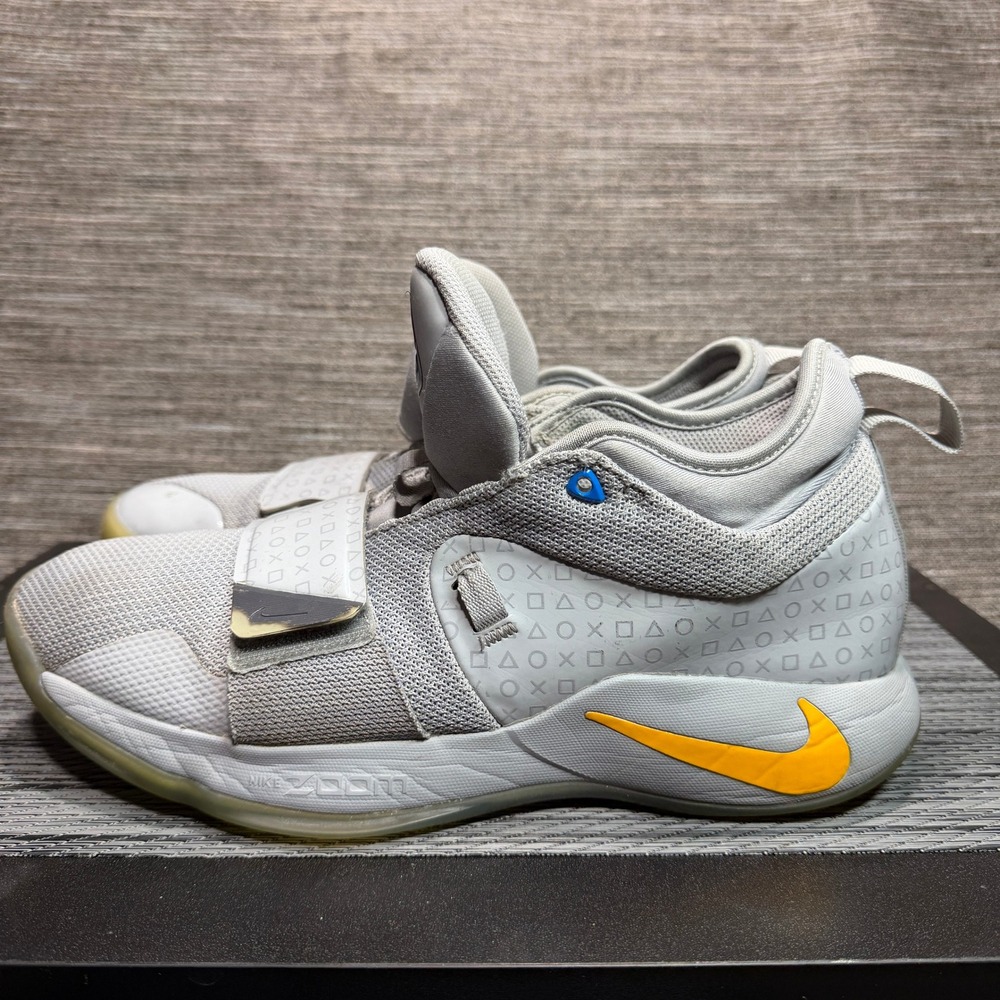 Nike Basketball Shoes Mens 10.5 Grey PG 2.5 PlayStation BQ8388-001 Zoom Air